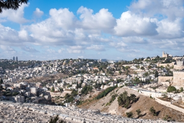 Kidron Valley from Mount of Olivesa